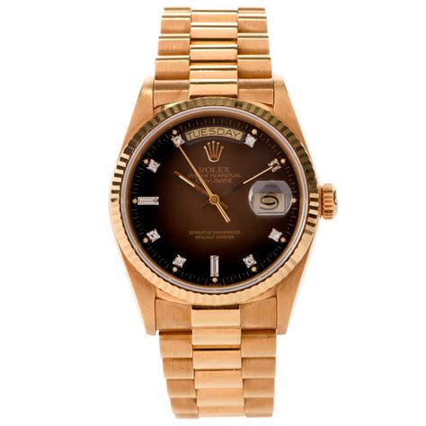 brown rolex day date|rolex brown dial.